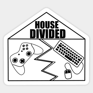 House Divided - PC VS Console Sticker